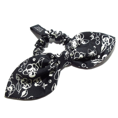 Chanel bow silk hair accessory