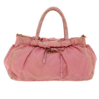 Prada Hand Bag Nylon 2way Pink  36630