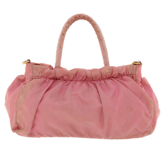 Prada Hand Bag Nylon 2way Pink  36630