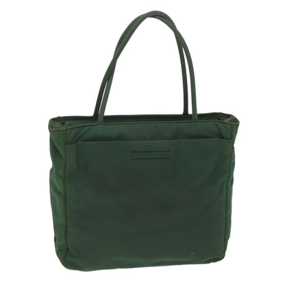 Prada Hand Bag Nylon Green  36639