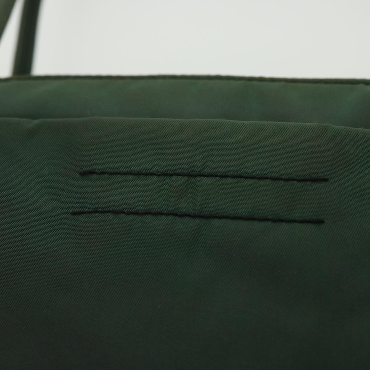 Prada Hand Bag Nylon Green  36639