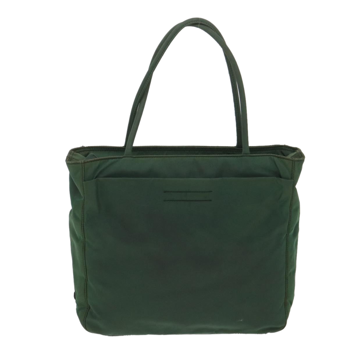 Prada Hand Bag Nylon Green  36639