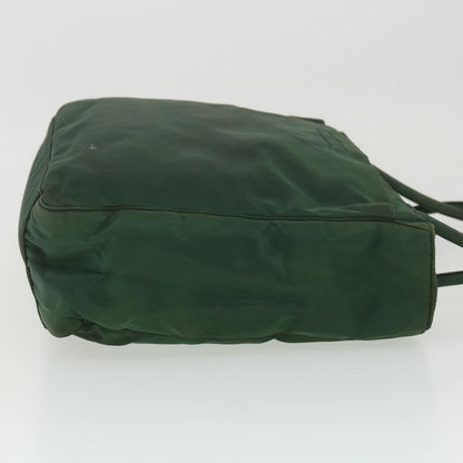 Prada Hand Bag Nylon Green  36639