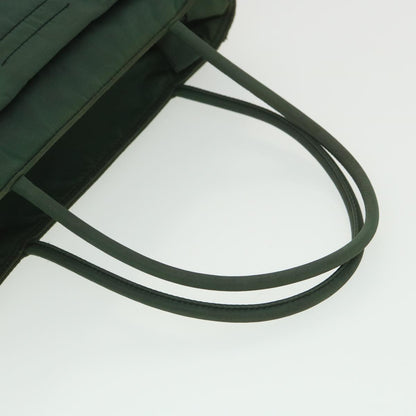 Prada Hand Bag Nylon Green  36639