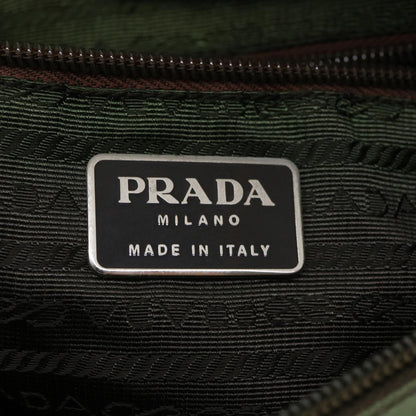 Prada Shoulder Bag Nylon Khaki  36647