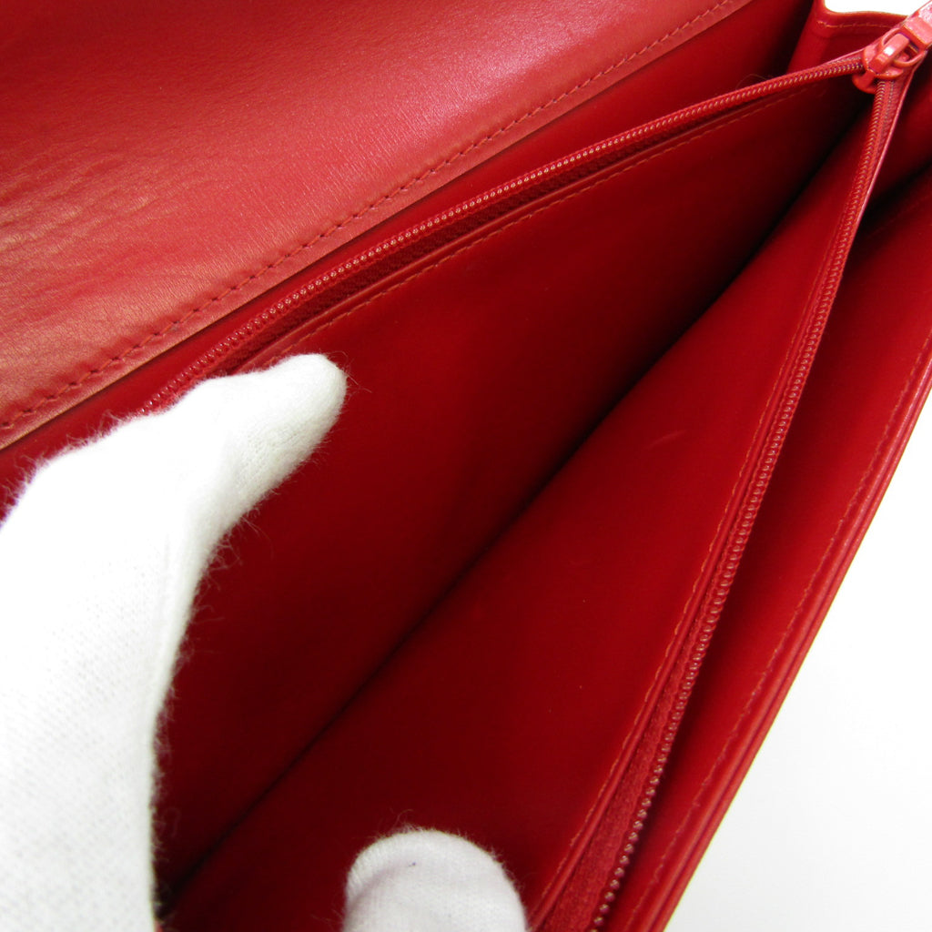 Louis Vuitton Red Leather Opera clutch bag