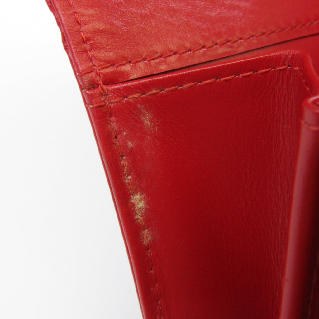 Louis Vuitton Red Leather Opera clutch bag