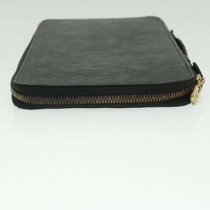 LOUIS VUITTON Epi Organizer Voyage Travel Case Black LV Auth 36811