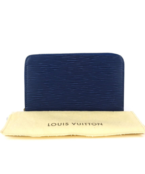 LV Zippy Organizer Epi Leather Navy