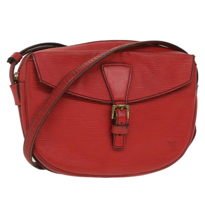 LOUIS VUITTON Epi June Feuille Shoulder Bag Red M52157 LV Auth 36897