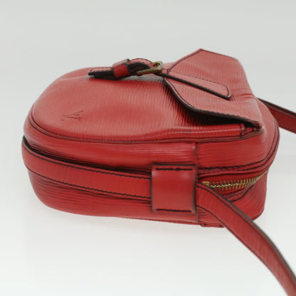 LOUIS VUITTON Epi June Feuille Shoulder Bag Red M52157 LV Auth 36897
