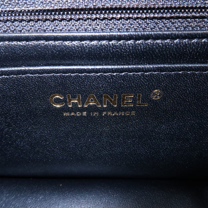CHANEL Mini Matelasse Lamb Skin Chain Shoulder Bag Black A69900