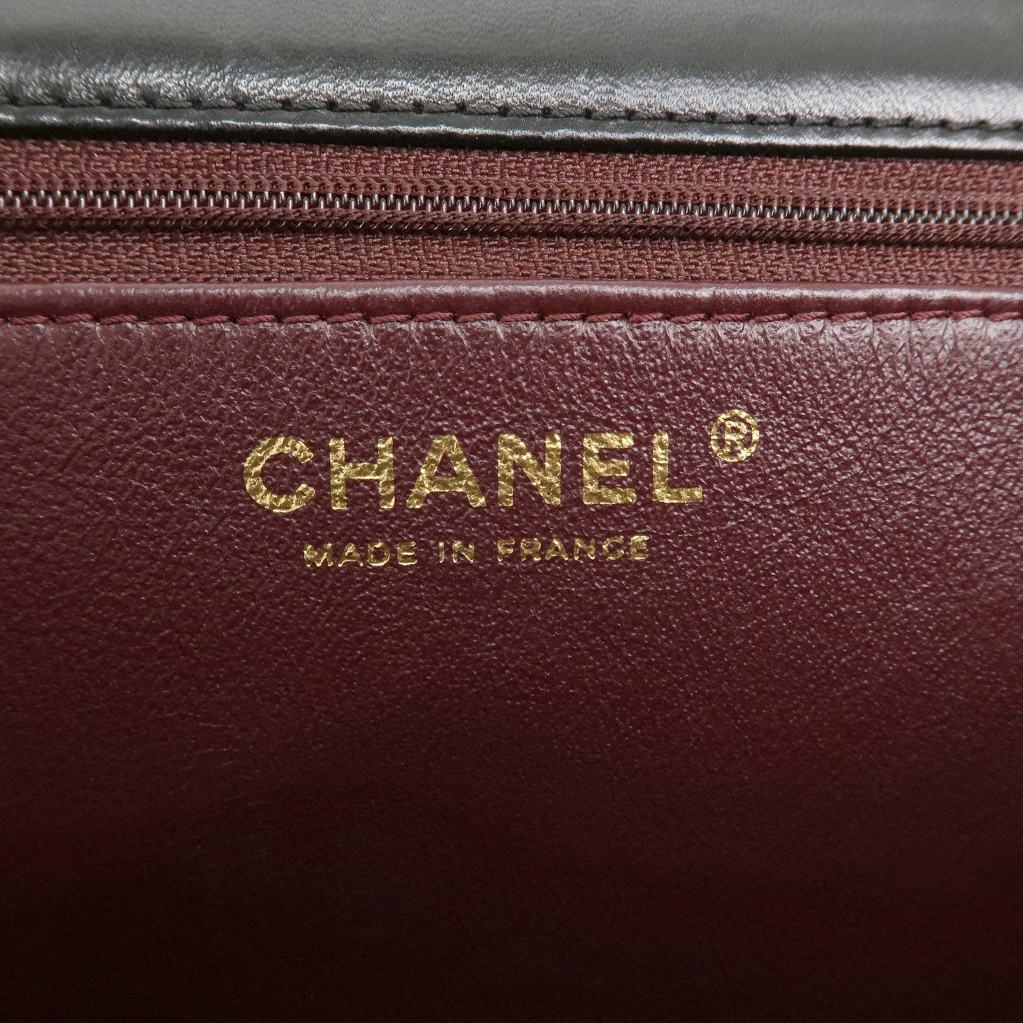 CHANEL Matelasse Lamb Skin Chain Shoulder Bag Black Gold HDW