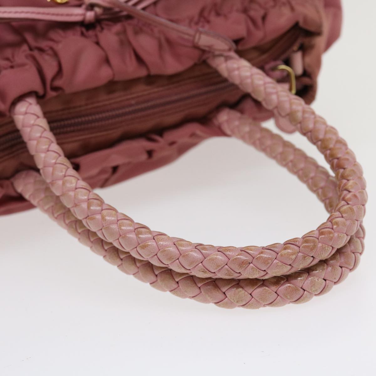 Prada Shoulder Bag Nylon 2way Pink  36966