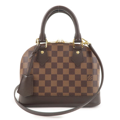 Louis Vuitton Damier Alma BB 2Way Shoulder Bag Hand Bag N41221
