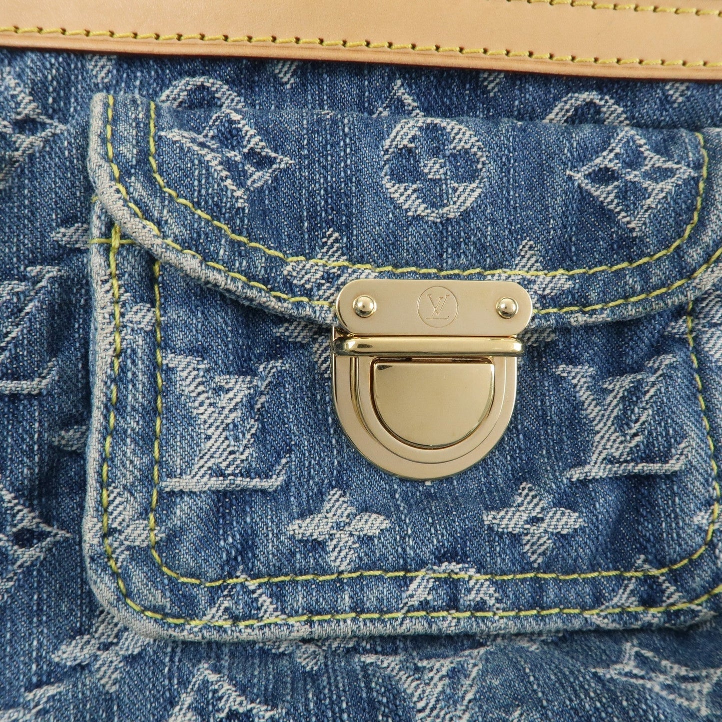 Louis Vuitton Monogram Denim Baggy PM Shoulder Bag M95049