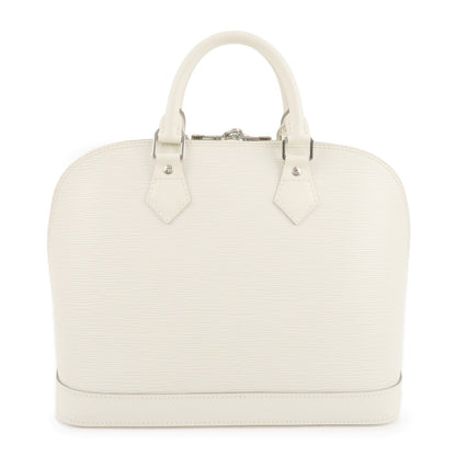 Louis Vuitton Epi Alma Hand Bag GM White Ivoire M5280J