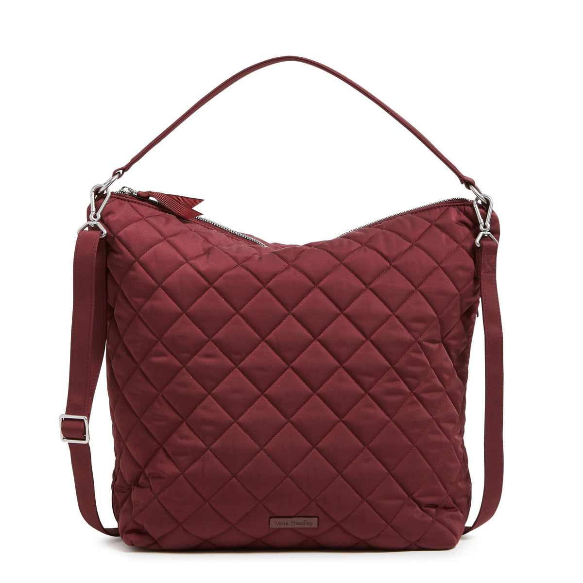 Oversized Hobo Shoulder Bag-Raisin-Image 1-Vera Bradley