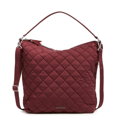 Oversized Hobo Shoulder Bag-Raisin-Image 1-Vera Bradley