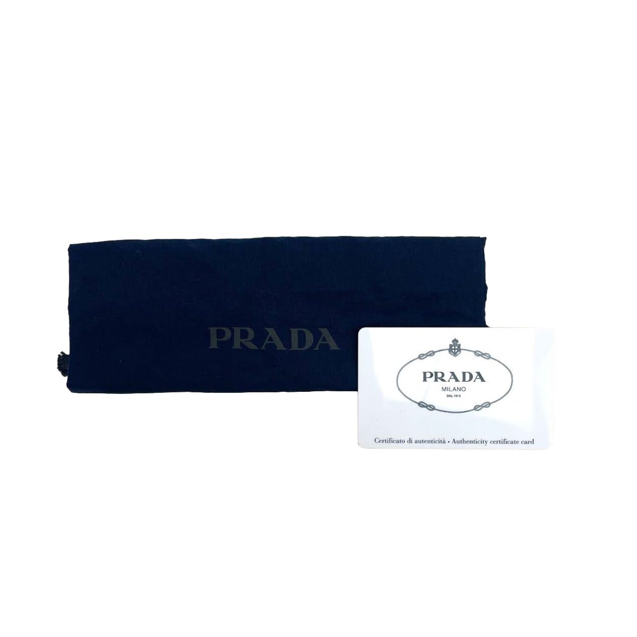 Prada Brique Bag w/Canvas Strap - Black Saffiano Leather