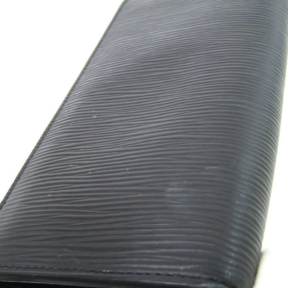 Louis Vuitton Black Leather Portefeuille Brazza wallet accessories