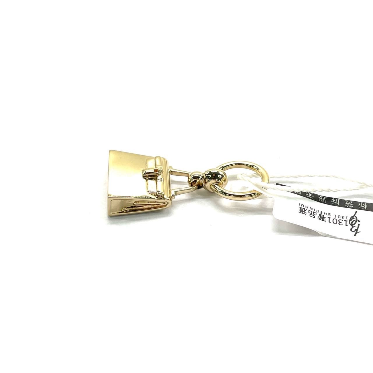 Hermès Top Kelly Pendant Light Rose Gold Necklace Charm Scarf Ring