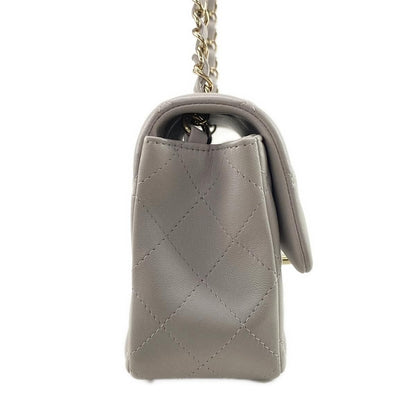 Chanel Mini Classic grey bag