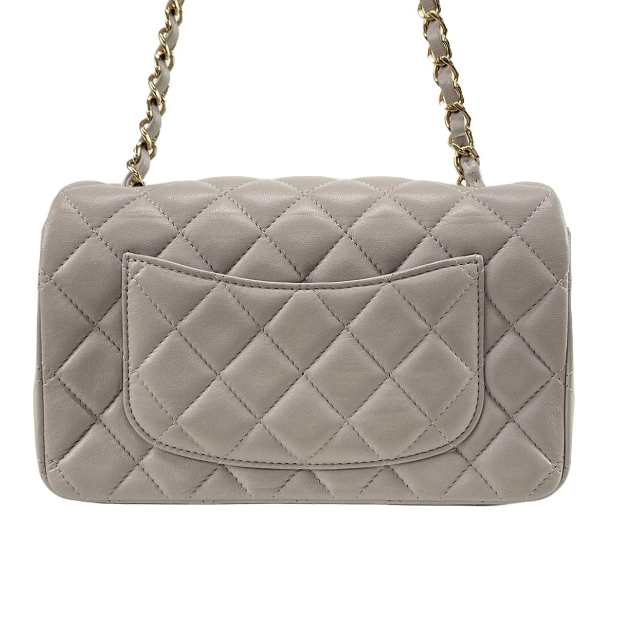 Chanel Mini Classic grey bag
