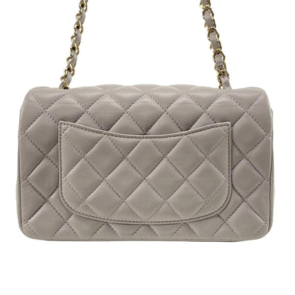 Chanel Mini Classic grey bag