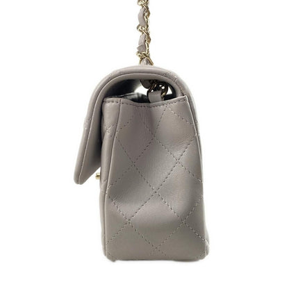 Chanel Mini Classic grey bag