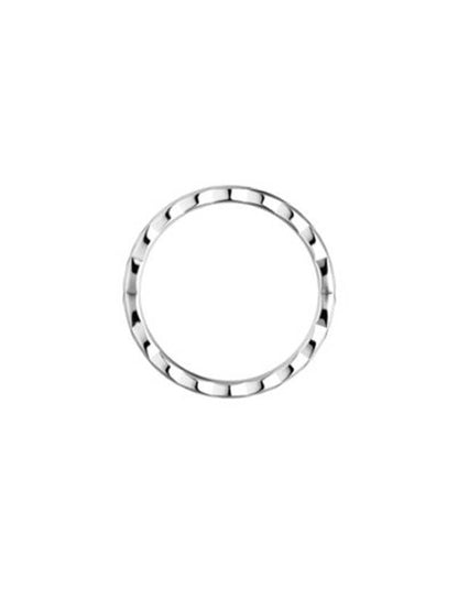 Coco Crush Quilted Ring White Gold Chanel