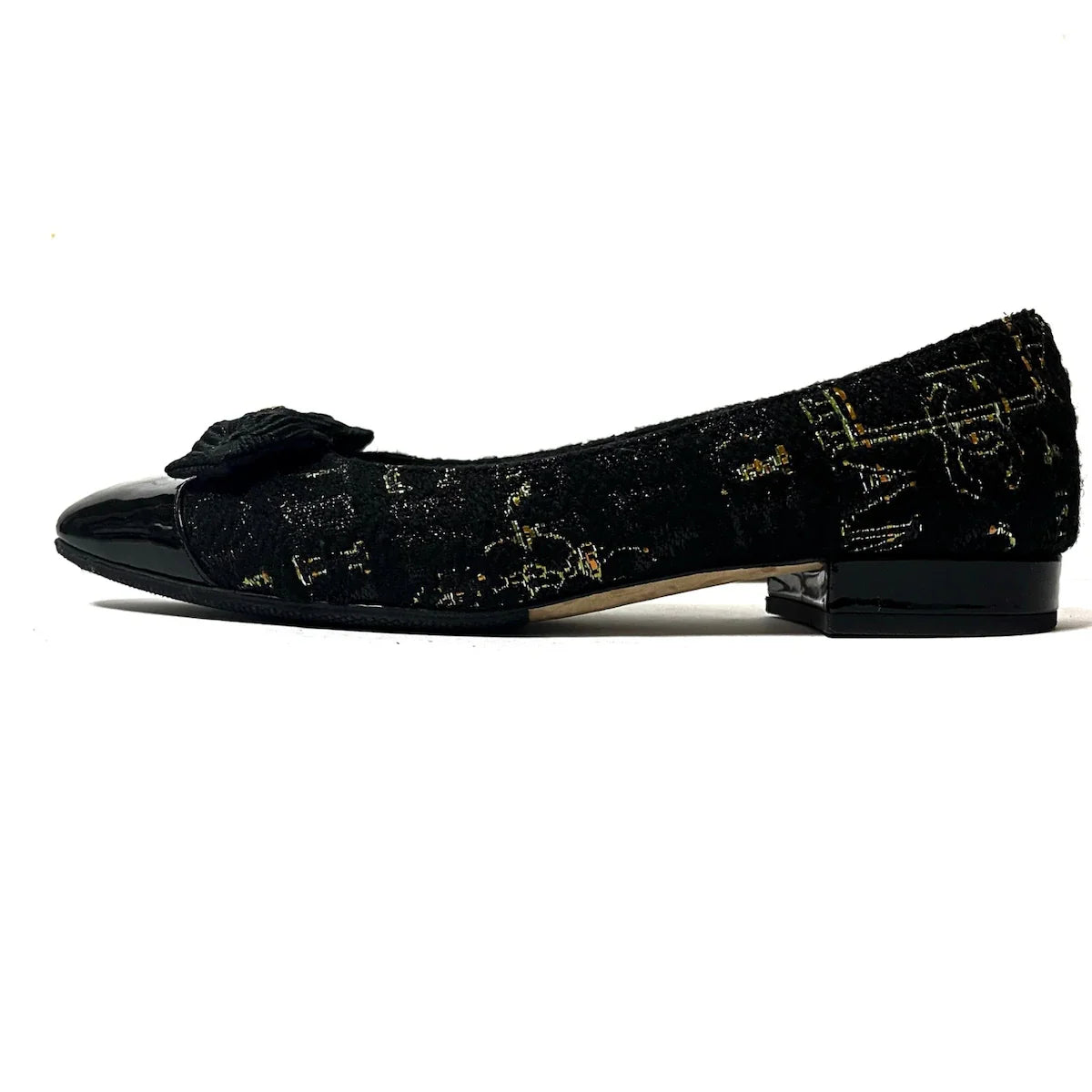 Chanel tweed ballerinas 35.5