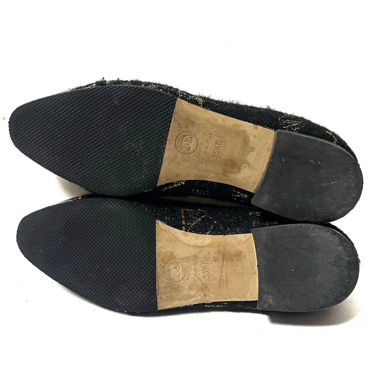 Chanel tweed ballerinas 35.5