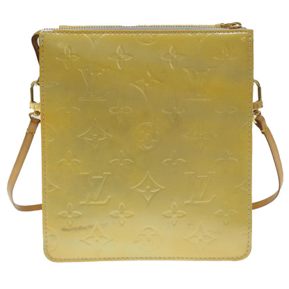 LOUIS VUITTON Monogram Vernis Motto Accessory Pouch Beige M91136 LV 37735