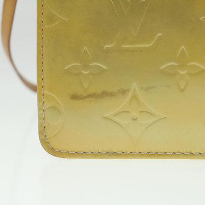 LOUIS VUITTON Monogram Vernis Motto Accessory Pouch Beige M91136 LV 37735