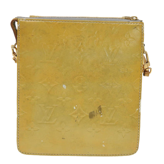 LOUIS VUITTON Monogram Vernis Mott Accessory Pouch Gris M91030 LV Auth 37907