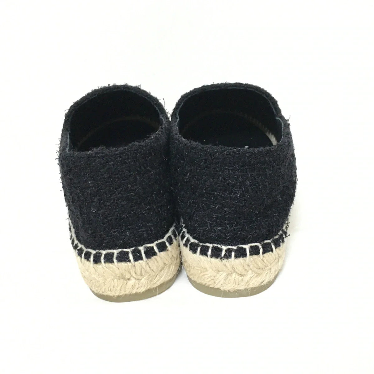 Chanel Tweed black espadrilles, size 39