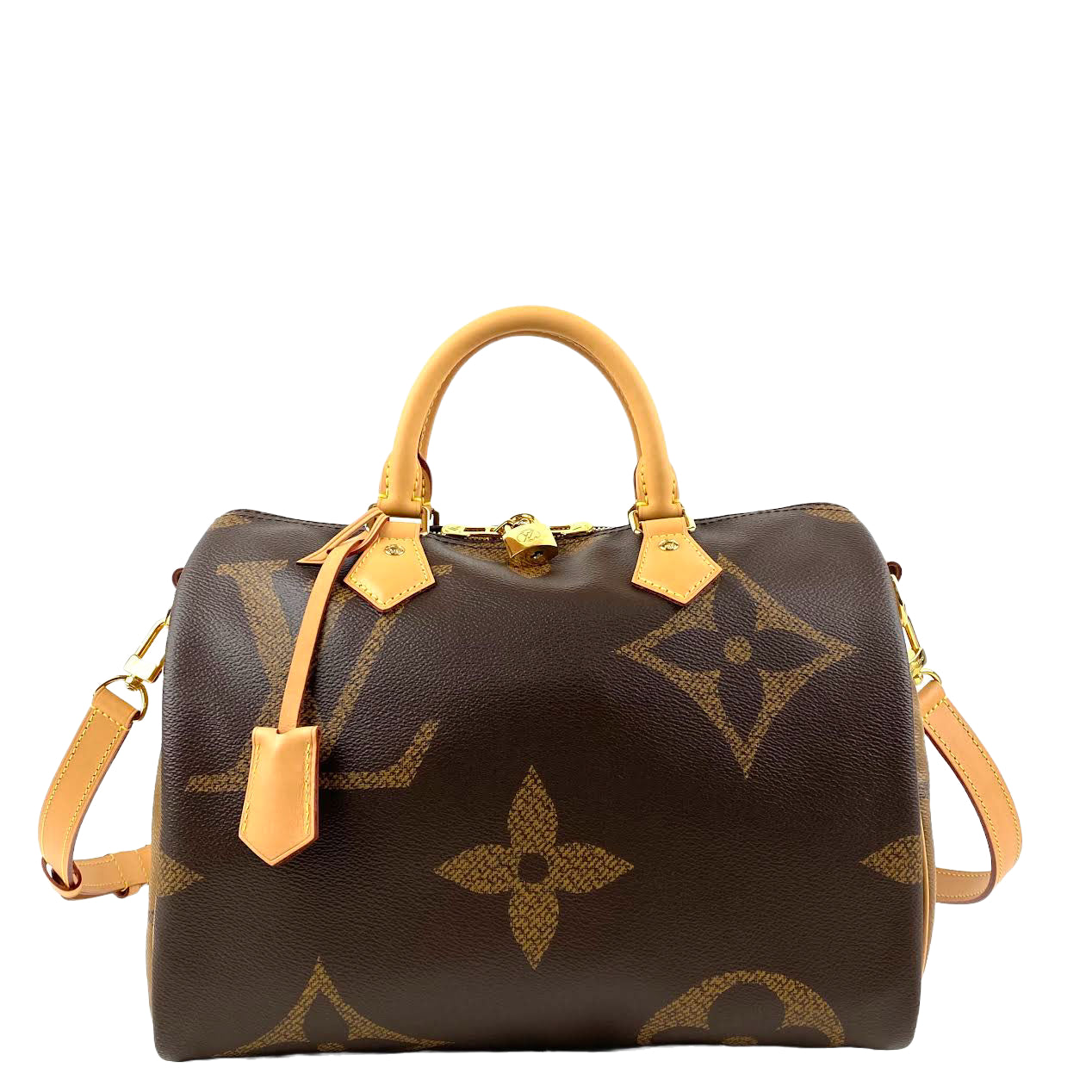 LOUIS VUITTON Speedy 30 Bandoliere Giant Monogram