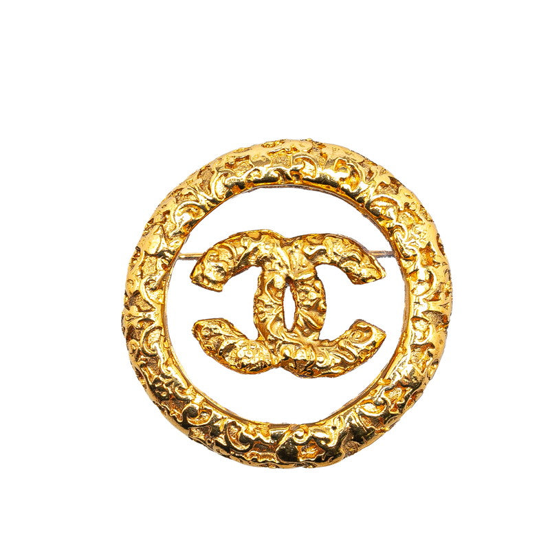 Chanel CC Logo Brooch Metal Brooch in Excellent condition