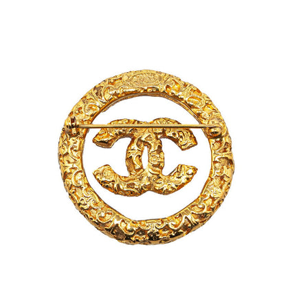 Chanel CC Logo Brooch Metal Brooch in Excellent condition
