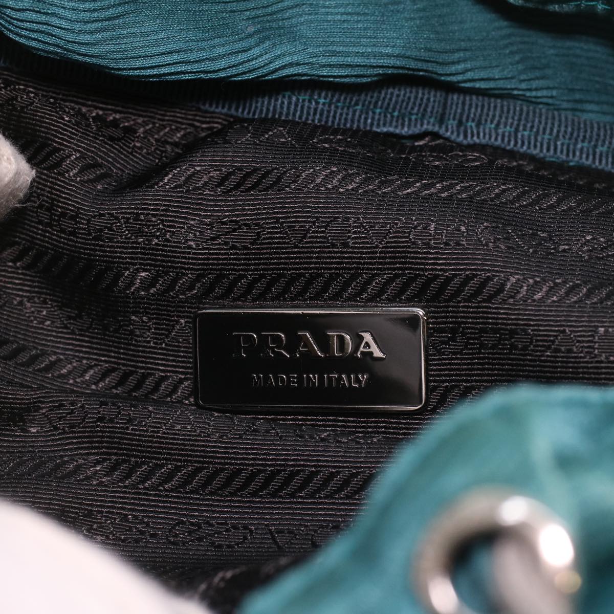 Prada Backpack Wool Light Blue  38035