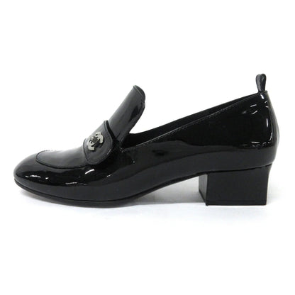 Chanel Black patent pumps