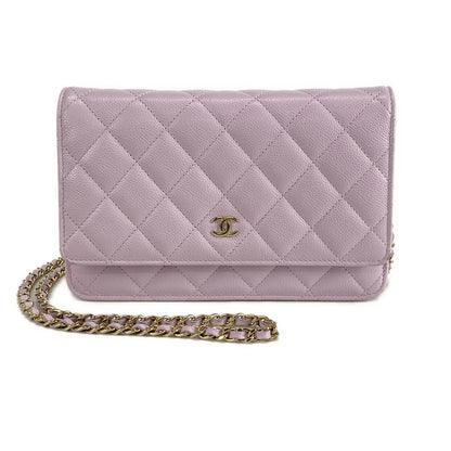 Chanel Light Purple Wallet On Chain