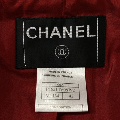 Chanel bordeaux wool jacket
