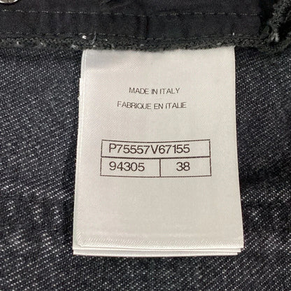 Chanel Dark Grey CC wide leg  jeans