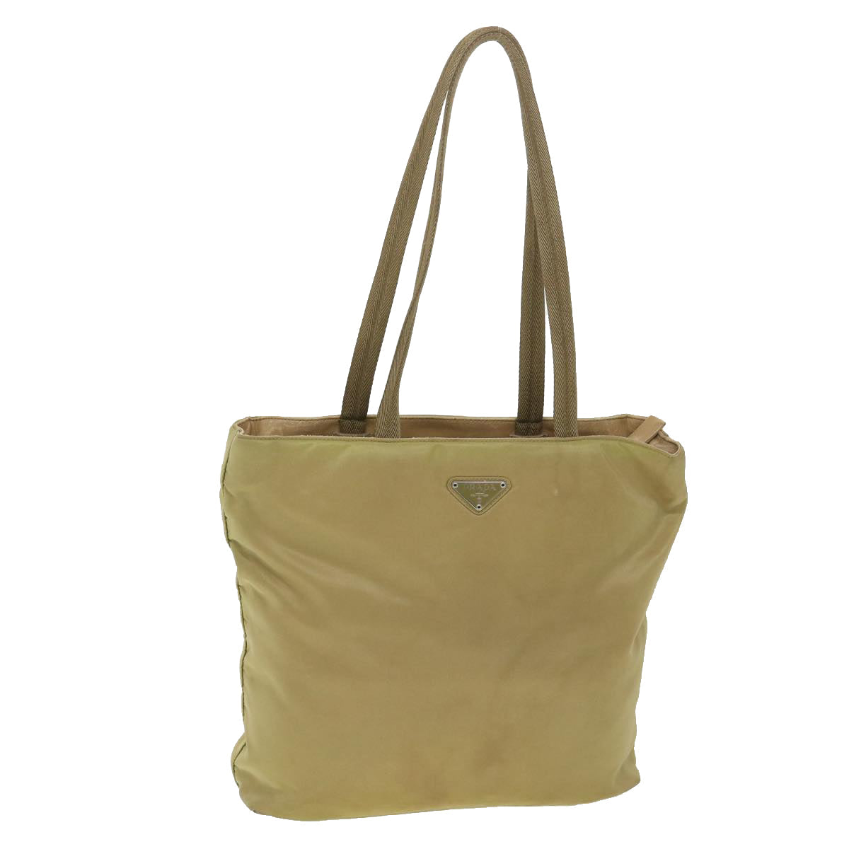 Prada Shoulder Bag Nylon Khaki  38297