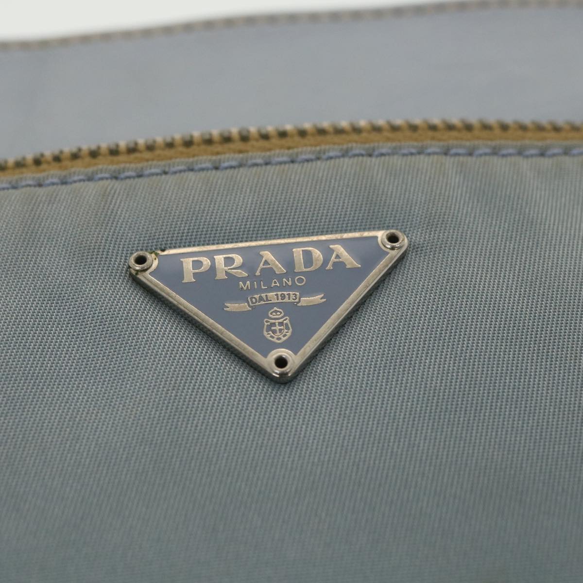 Prada Shoulder Bag Nylon Light Blue  38317