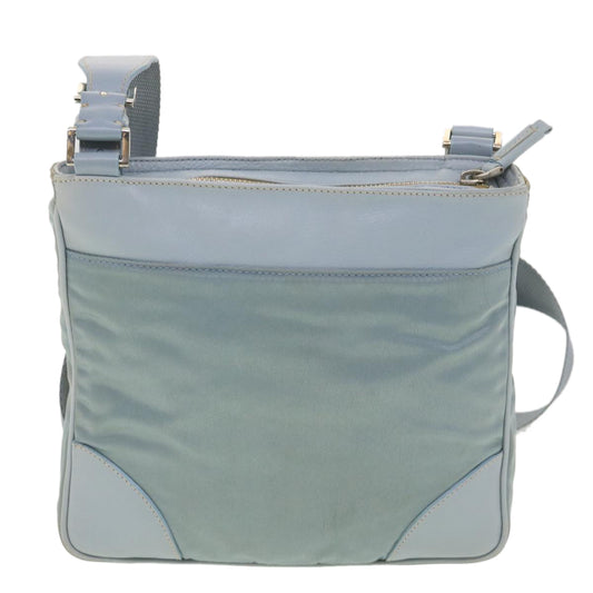 Prada Shoulder Bag Nylon Light Blue  38317