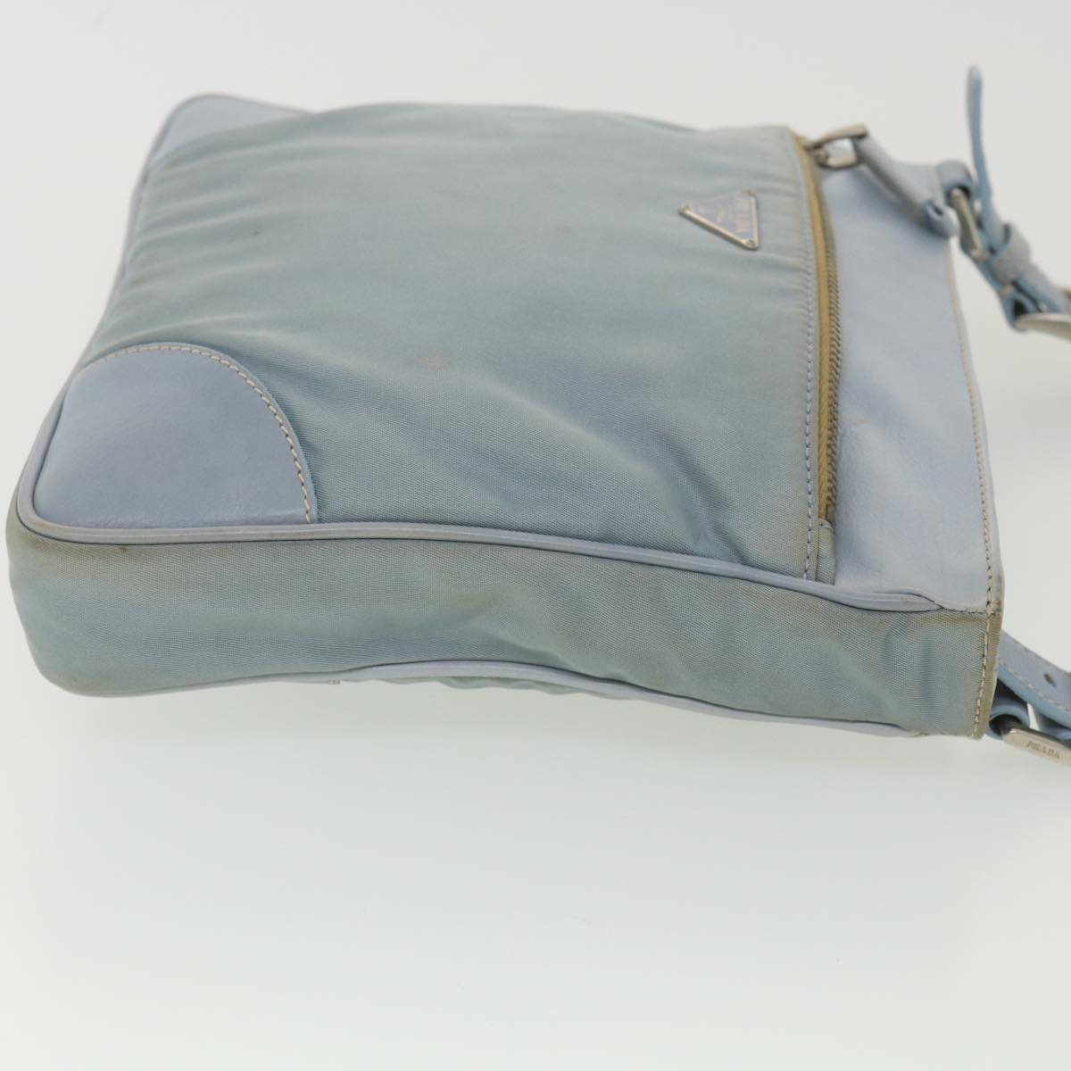 Prada Shoulder Bag Nylon Light Blue  38317