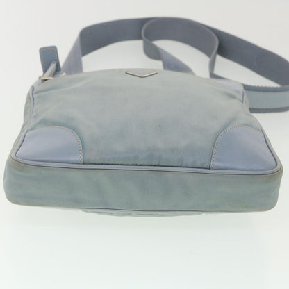 Prada Shoulder Bag Nylon Light Blue  38317